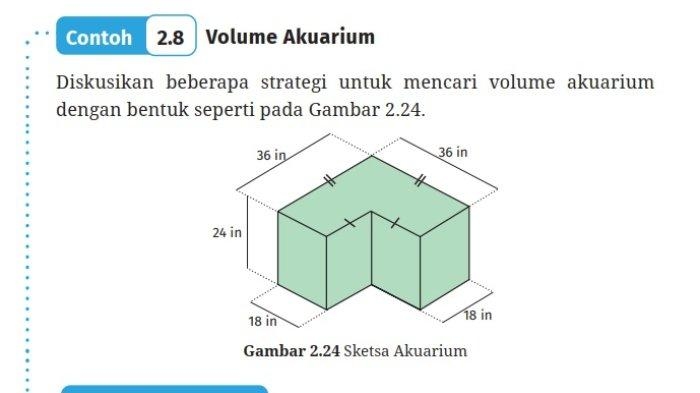 Kunci Jawaban Matematika Kelas 9 Halaman 70: Menjelajahi Perhitungan Volume Akuarium