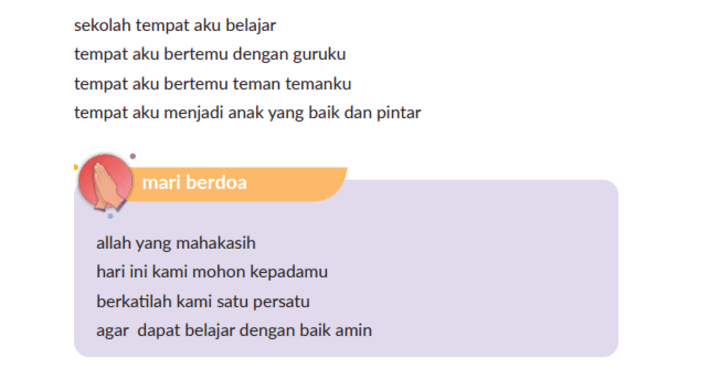 Kunci Jawaban Agama Katolik Kelas 1 SD Halaman 42: Belajar tentang Lingkungan dan Berdoa