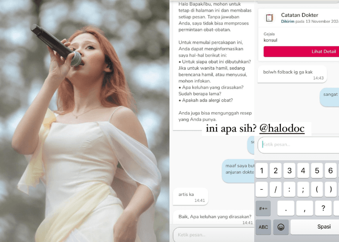 Viral Nadin Amizah Kecewa dengan Respons Dokter di Aplikasi Layanan Kesehatan, Tidak Profesional hingga Minta Follback!