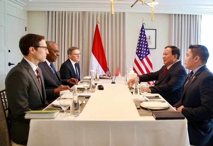 Prabowo Bertemu Menhan AS, Bahas Konflik Gaza dan Laut China Selatan