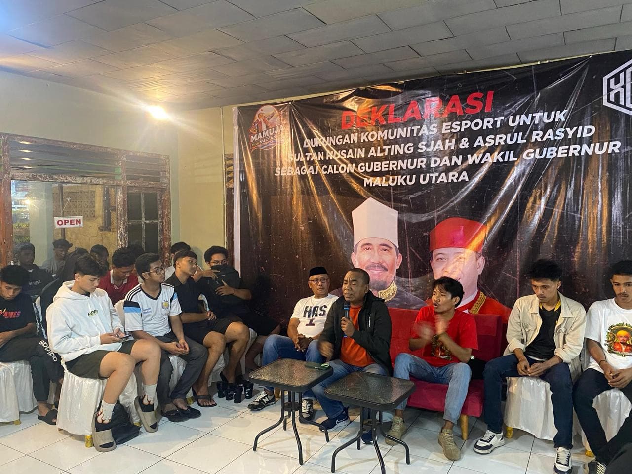 Komunitas E-Sports Maluku Utara Mantap Dukung Pemenangan Pasangan Sultan Husain-Asrul Rasyid