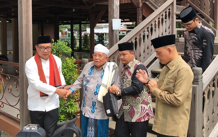 Silaturahmi ke Pimpinan Ponpes Daarul Rahman, Ridwan Kamil: Pemimpin Itu Referensinya Selalu Ulama