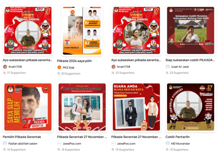 15 Link Twibbon Pilkada Serentak 2024 Gratis, Yuk Pasang di Medsos!