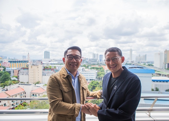 Ridwan Kamil Isi Masa Tenang dengan Silaturahmi ke Sandiaga Uno