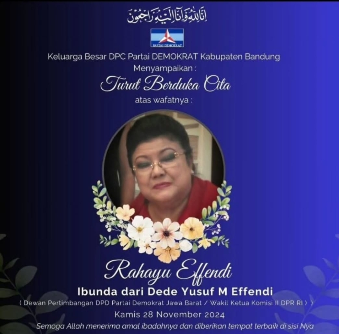 Kabar Duka, Ibunda Dede Yusuf Meninggal Dunia