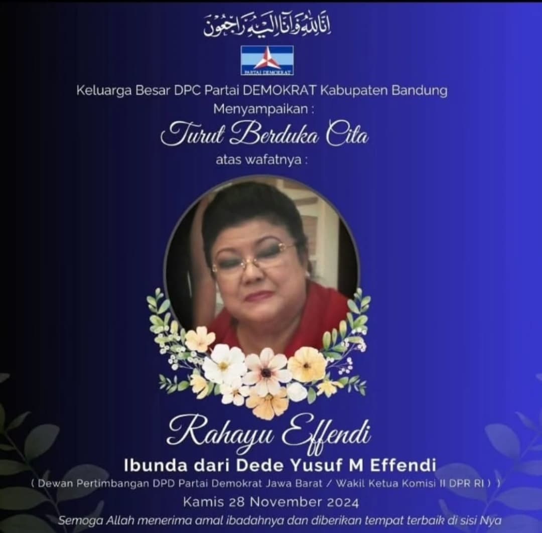 Kabar Duka, Ibunda Dede Yusuf Meninggal Dunia