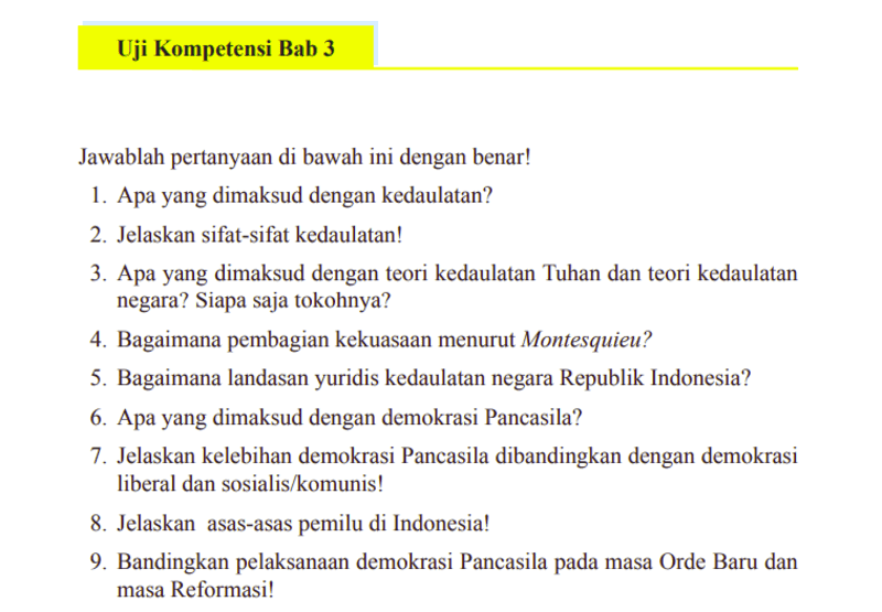 Kunci Jawaban PKN Kelas 9 Halaman 94 Semester 2 Kurikulum Merdeka
