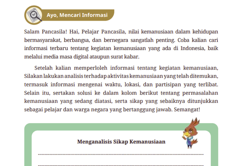 Kunci Jawaban Pendidikan Pancasila Kelas 7 SMP Halaman 48 Kurikulum Merdeka