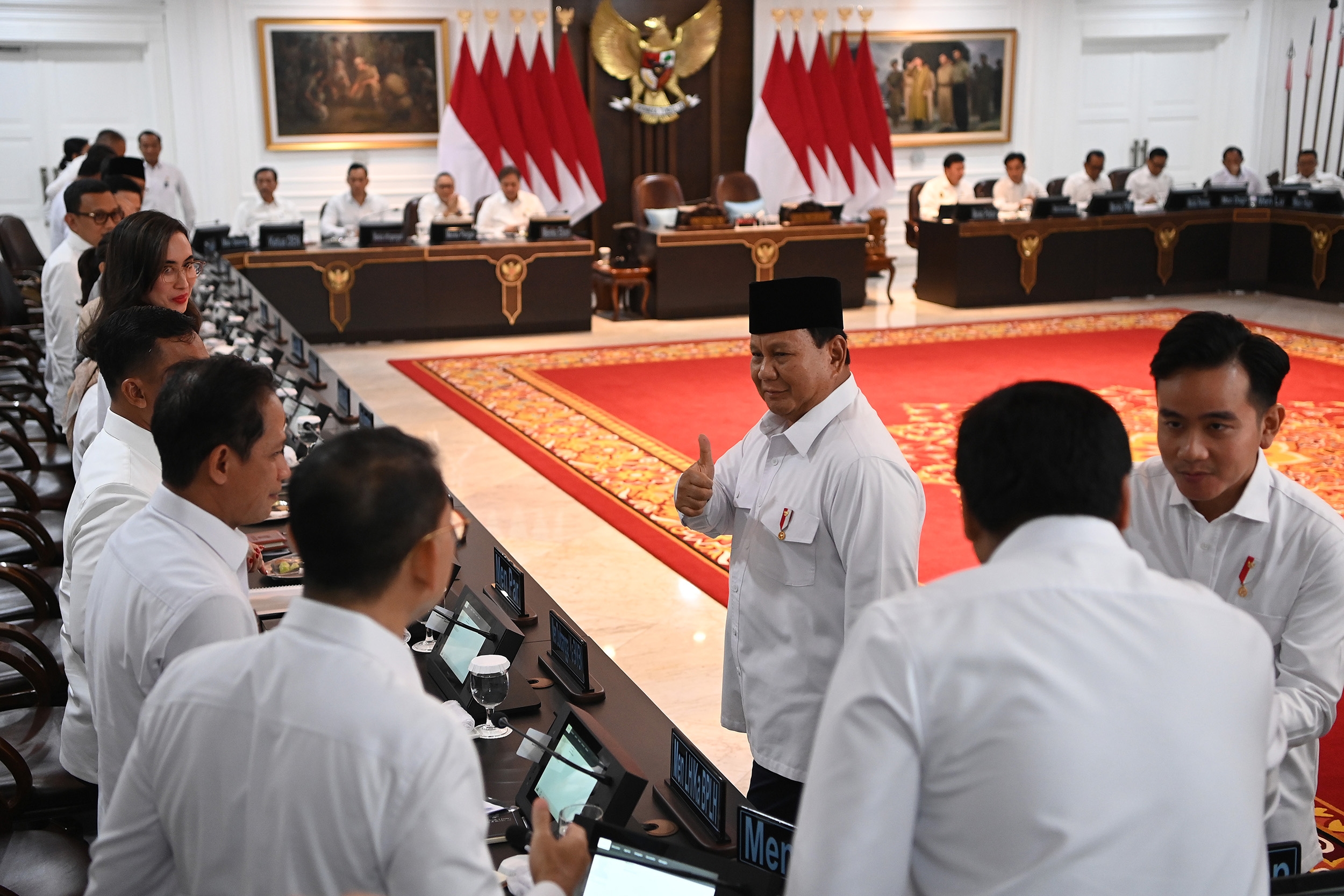Di depan 50 Pengusaha AS, Prabowo Banggakan Kinerja Menteri Kabinet Merah Putih