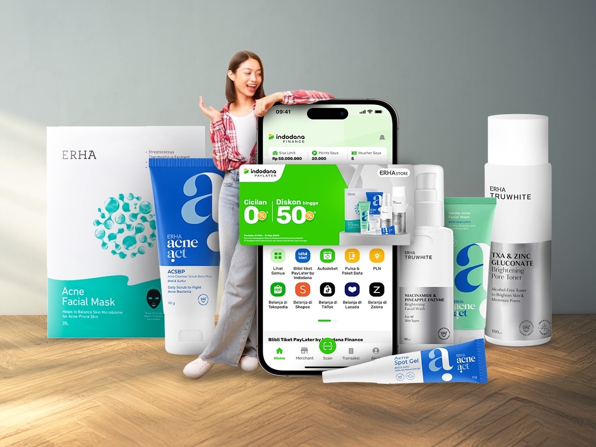Indodana PayLater dan ERHAStore Kolaborasi Hadirkan Perawatan Kulit Berkualitas yang Terjangkau