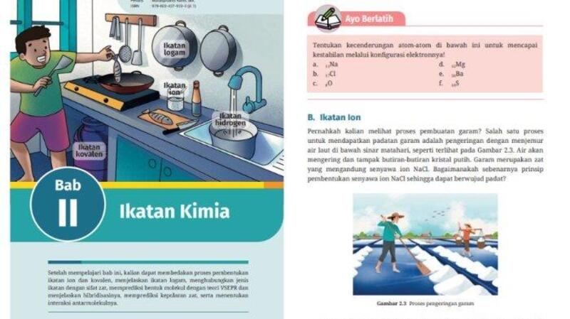 Kunci Jawaban Kimia Kelas 11 Halaman 36 Kurikulum Merdeka, Ayo Berlatih!