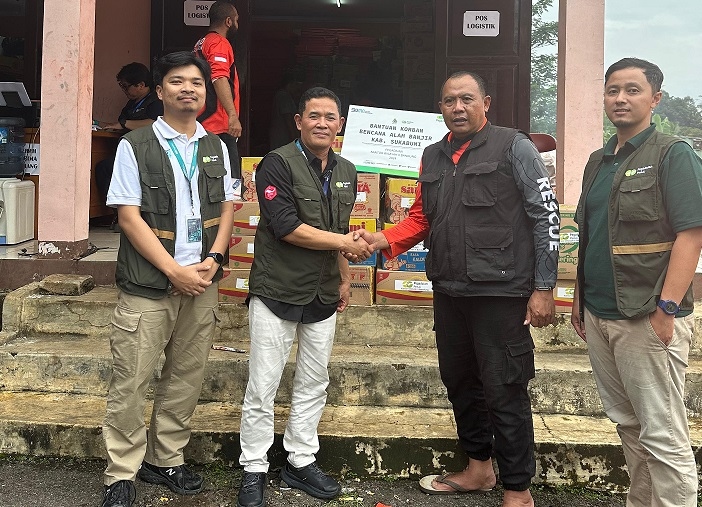 Pegadaian Kanwil X Jabar Serahkan Bantuan untuk Korban Bencana di Kabupaten Sukabumi