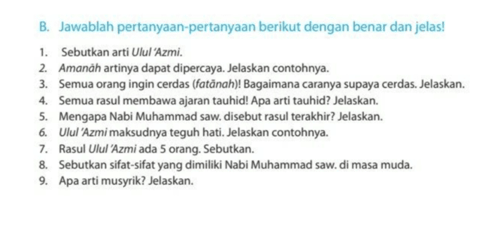 Kunci Jawaban PAI Kelas 5 Halaman 66 Kurikulum Merdeka: Ayo Berlatih