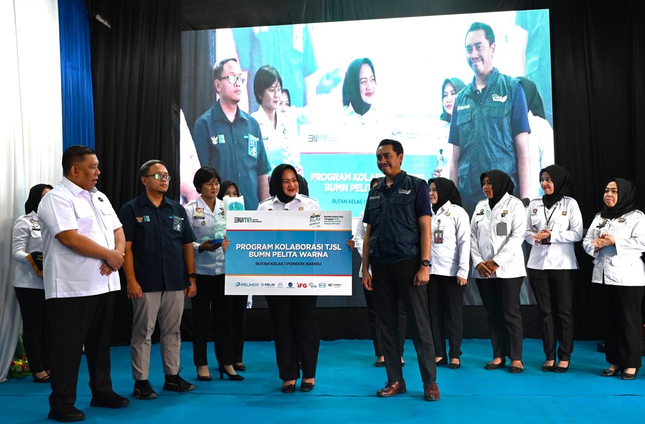 Pelindo Luncurkan Program Kolaborasi TJSL Pelita Warna di Rutan Pondok Bambu