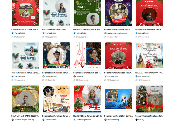 15 Link Download Twibbon Hari Natal dan Tahun Baru yang Menarik dan Keren, Bagikan ke Medsos!