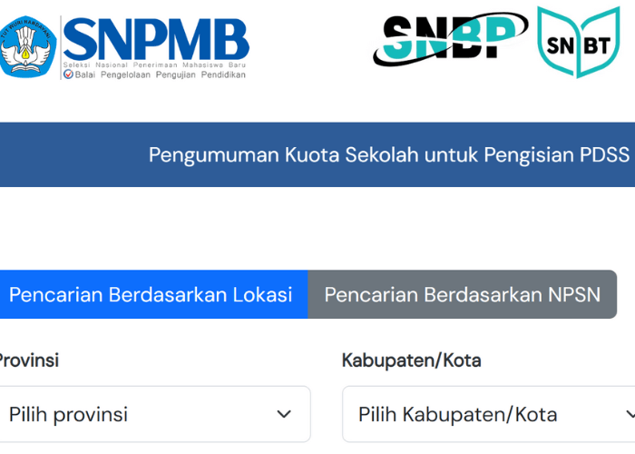 Cara Cek Pengumuman Kuota Sekolah SNBP 2025 di Laman snpmb.bppp.kemdikbud.go.id