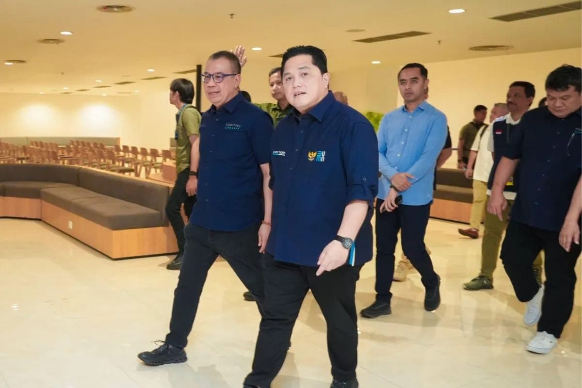 Tinjau Terminal 2F, Erick Thohir Optimalkan Pelayanan Haji dan Umrah