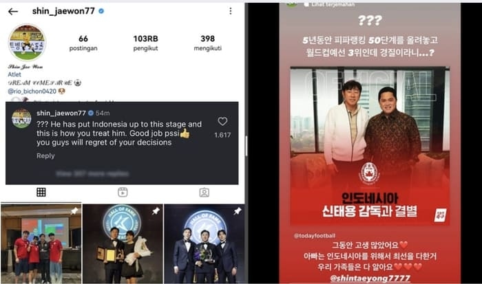 Anak Shin Tae-yong Kecam PSSI Usai Sty Dipecat sebagai Pelatih Timnas Indonesia