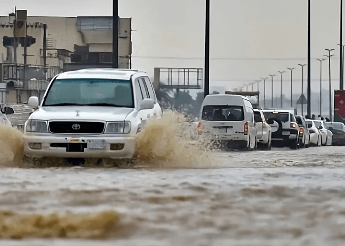 Dilanda Banjir Besar, Arab Saudi Keluarkan Peringatan Merah untuk Mekkah dan Madinah
