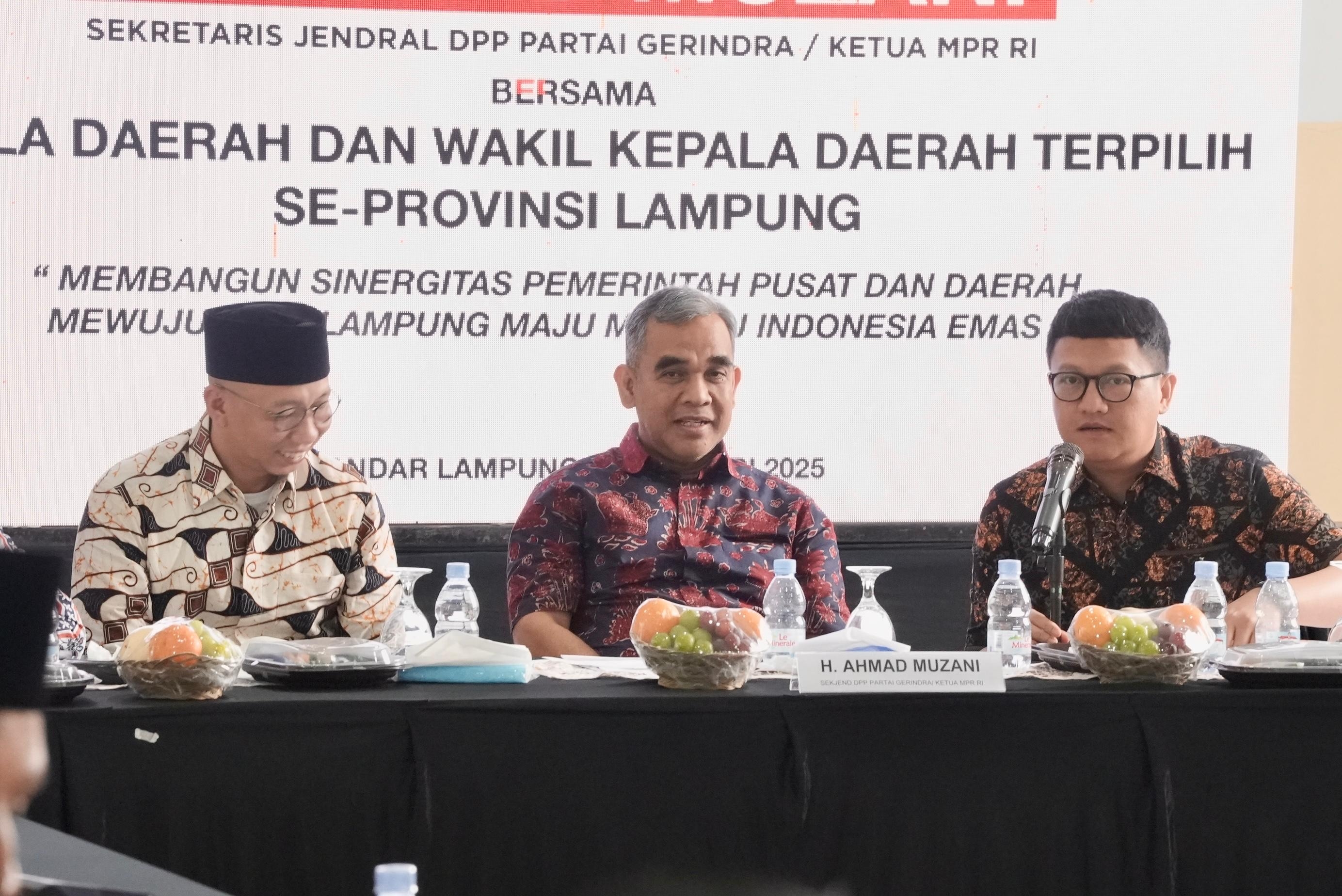 Gerindra Beri Peringatan Seluruh Kepala Daerah Terpilih di Lampung: Jangan Korupsi