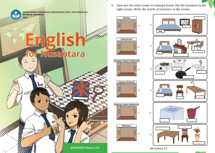 Kunci Jawaban Bahasa Inggris Kelas 7 Halaman 107 Kurikulum Merdeka, Ini Jawaban Tepat untuk Worksheet 3.3!