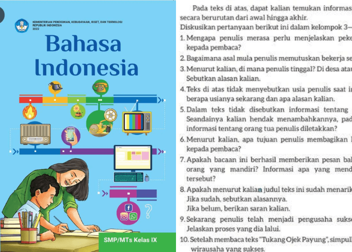 Kunci Jawaban Bahasa Indonesia Kelas 9 Halaman 104 Kurikulum Merdeka: Teks Eksplanasi "Tukang Ojek Payung"