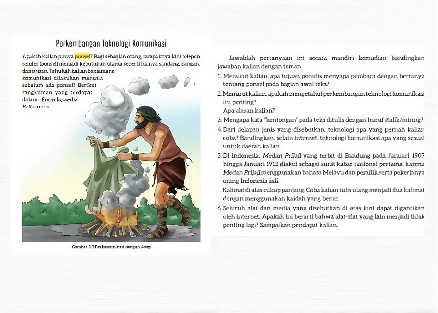 Kunci Jawaban Bahasa Indonesia Kelas 9 Halaman 72 Kurikulum Merdeka: Teks Rekon Faktual 'Perkembangan Teknologi Komunikasi'