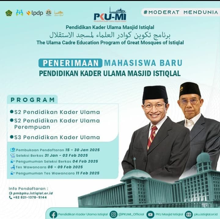 Pendaftaran Beasiswa LPDP PKU-MI Masjid Istiqlal 2025 Dibuka, Ini Syaratnya!