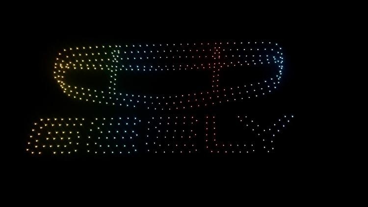 Atraksi 500 Drone Meriahkan Peluncuran Geely EX5