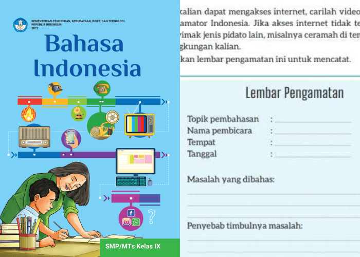 Kunci Jawaban Bahasa Indonesia Kelas 9 Halaman 107 Kurikulum Merdeka: Lembar Pengamatan Pidato ‘Bung Karno’