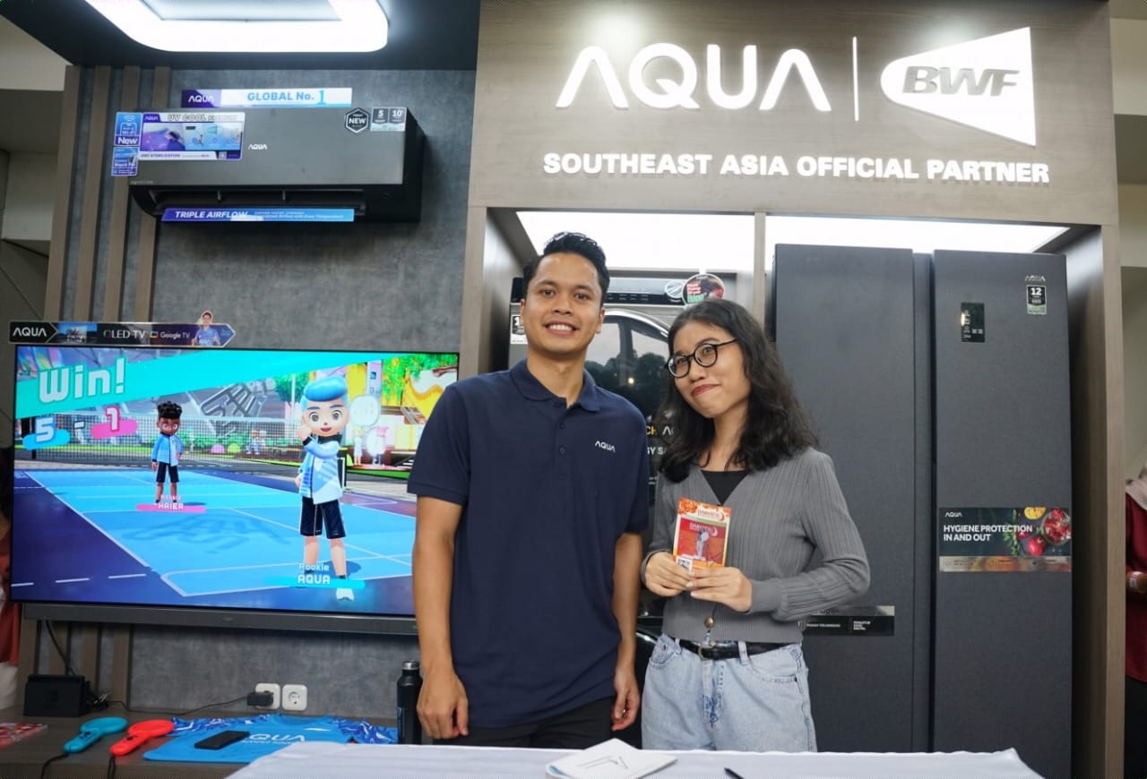 Dukung Indonesia Masters 2025, Aqua Elektronik Gelar Meet & Greet Bersama Anthony Ginting: Terus Doain Kita