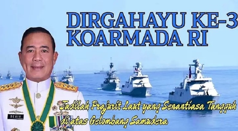 Koarmada RI di Bawah Laksdya Denih Hendrata: Tangguh di Laut, Berprestasi di Darat
