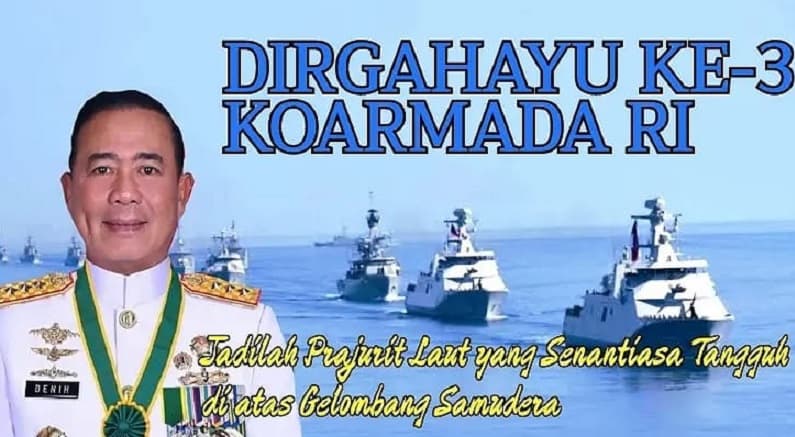 Koarmada RI di Bawah Laksdya Denih Hendrata: Tangguh di Laut, Berprestasi di Darat