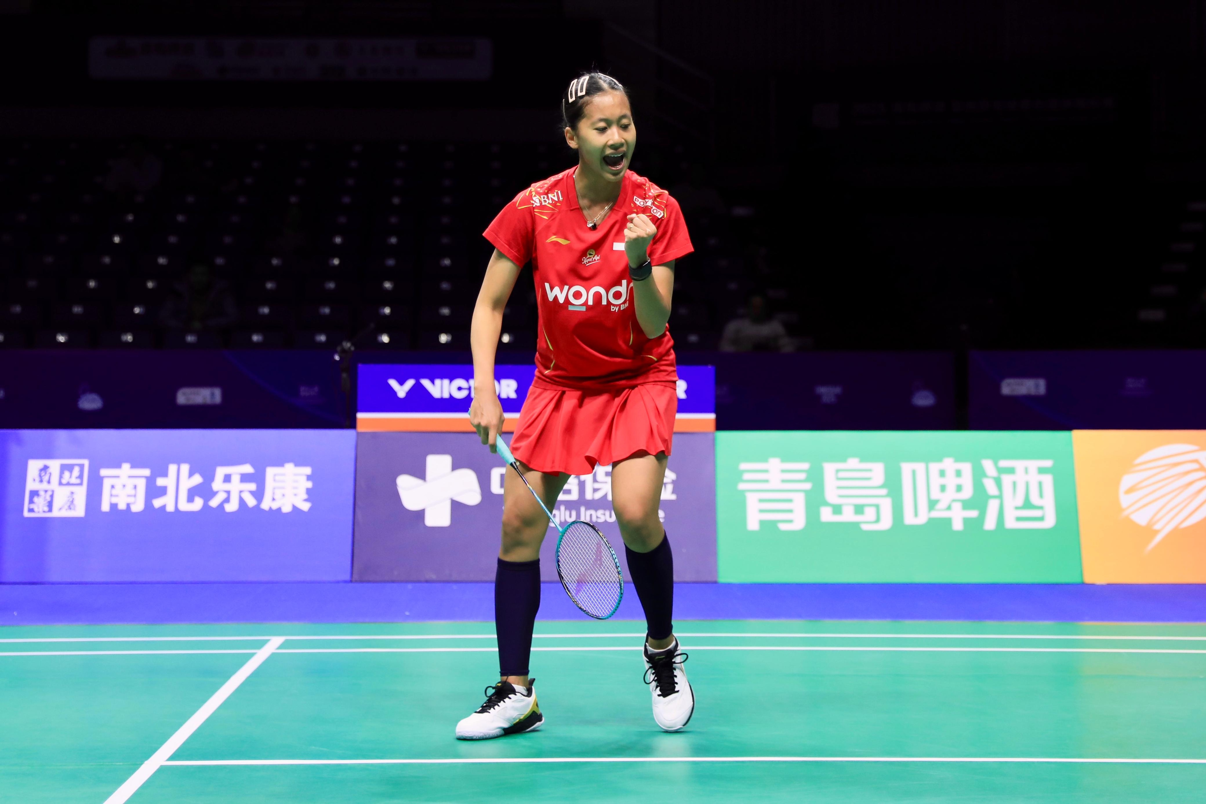 Kejuaraan Bulutangkis Beregu Campuran Asia: Putri Kusuma Wardani Pastikan Indonesia ke Semifinal