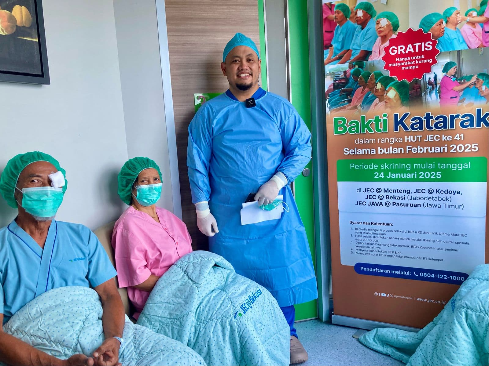 JEC Gelar Operasi Katarak Gratis, Bantu Penderita Kembali Melihat