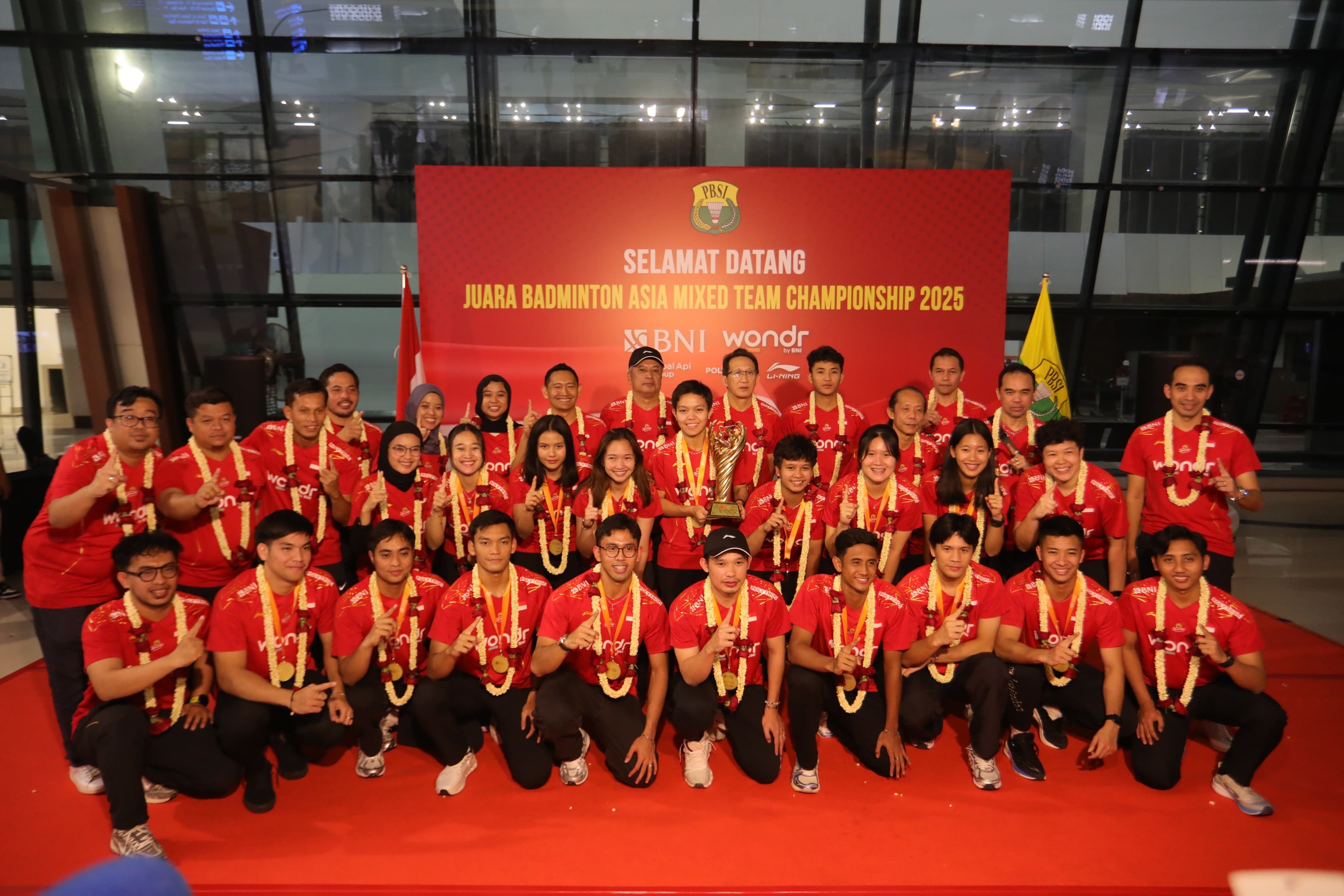 Disambut Meriah di Soekarno-Hatta, Tim Indonesia Bersiap Bangkit dengan Gelar Juara Asia