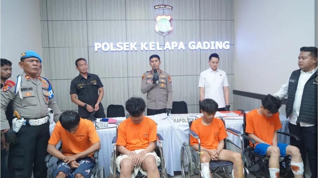 Empat Begal di Fly Over Pegangsaan Dua Ditangkap Polisi
