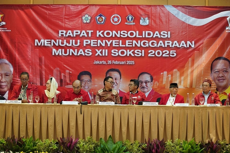 Tegaskan SOKSI Sejalan dengan Partai Golkar, Ahmadi Noor Supit Isyaratkan Regenerasi di Munas 2025