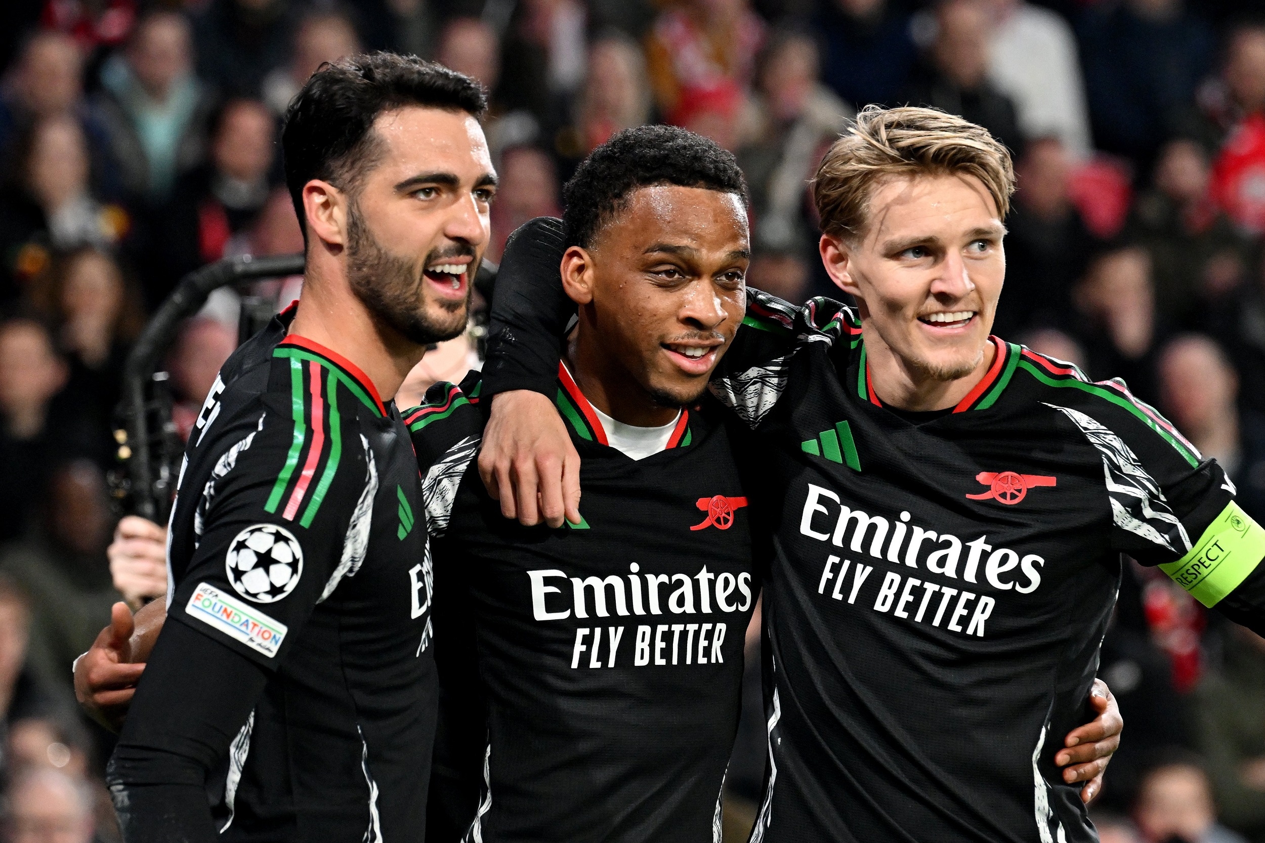 Liga Champions: Arsenal Pesta 7 Gol di Kandang PSV, Tancapkan Satu Kaki di Perempat Final