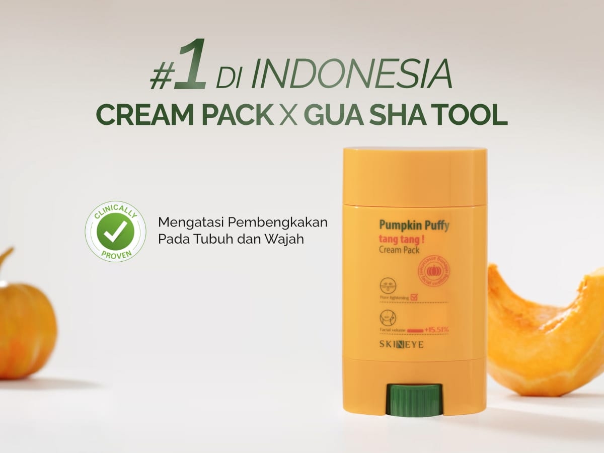 Tips Miliki Kulit Glowing Kayak Orang Korea, Pumpkin Puffy Tang Tang Cream Pack Kini Hadir di Indonesia
