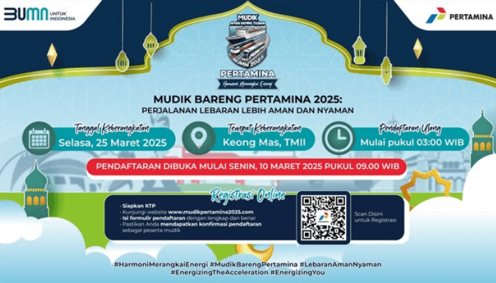 Dibuka Hari Ini! Ini Syarat dan Cara Daftar Mudik Gratis Pertamina 2025 Secara Online dan Offline, Tersedia 5000 Kursi