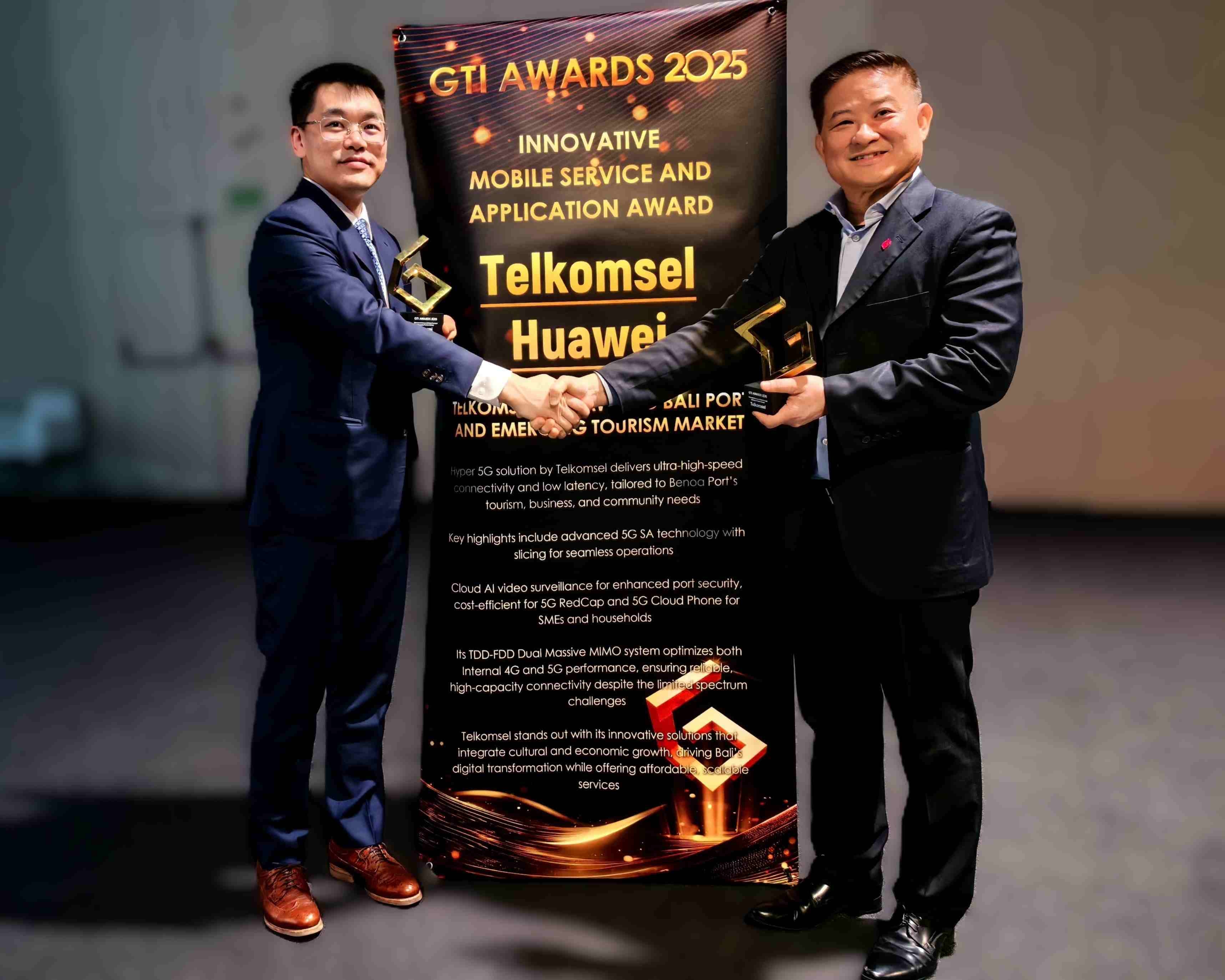 Telkomsel dan Huawei Raih Penghargaan Global GTI Awards 2025 atas Inovasi Pemanfaatan Hyper 5G di Smart Port Benoa