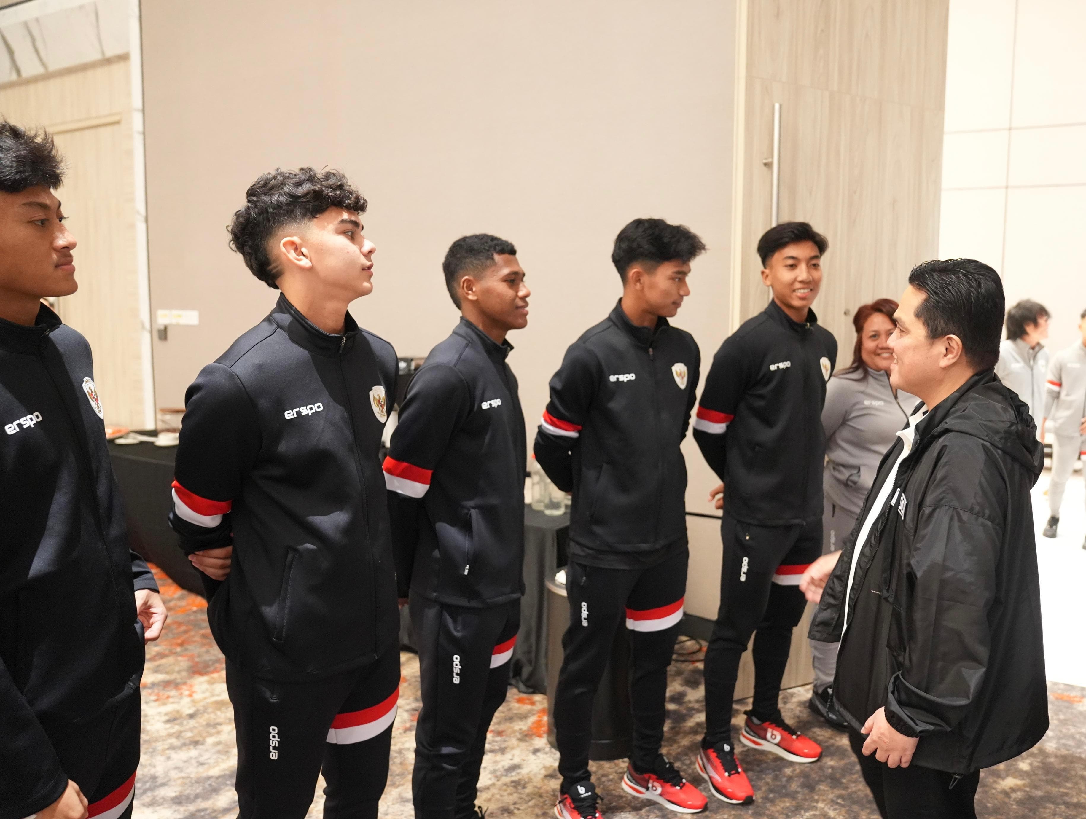 Jelang Indonesia vs Korsel, Erick Thohir: Jangan Takut Kejar Target ke Piala Dunia U17