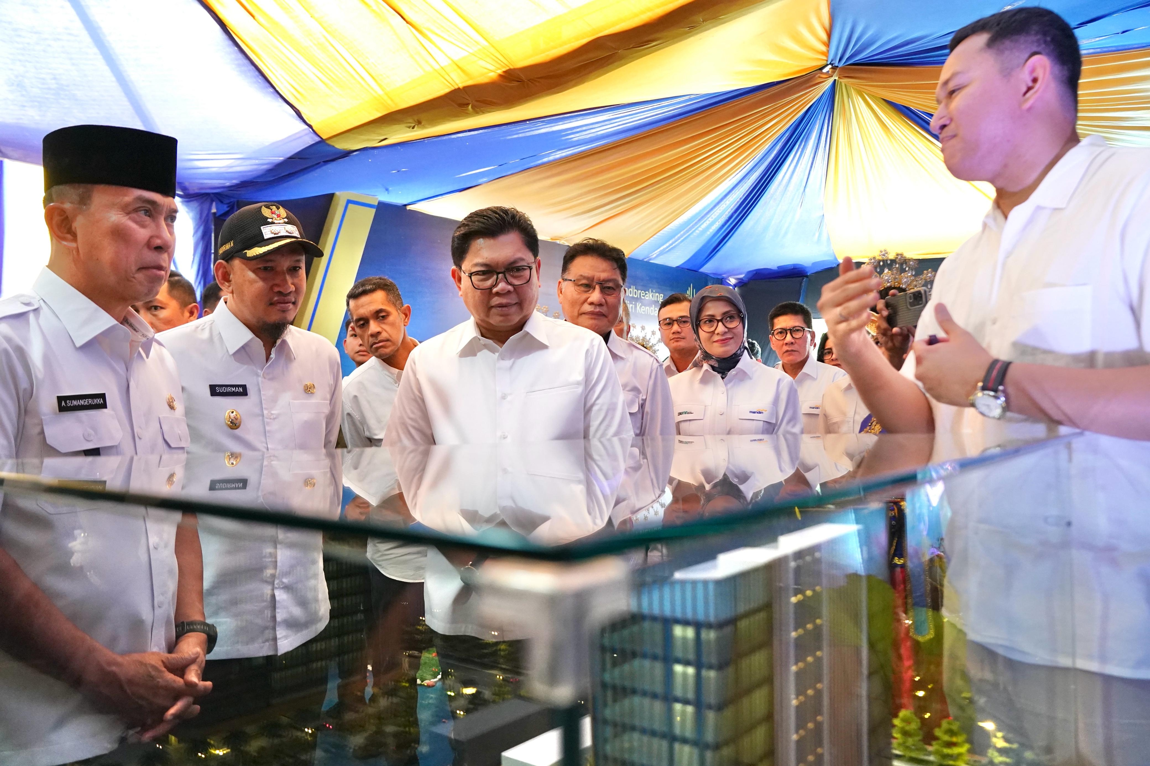 Bank Mandiri Groundbreaking Menara Mandiri Kendari, Ekspansi Layanan Keuangan di Sulawesi Tenggara