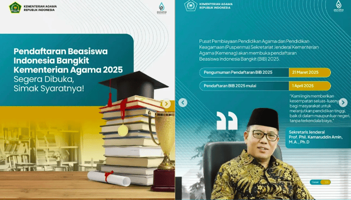 Beasiswa Indonesia Bangkit Kemenag Dibuka Mulai 1 April 2025, Ini Syarat dan Link Pendaftarannya