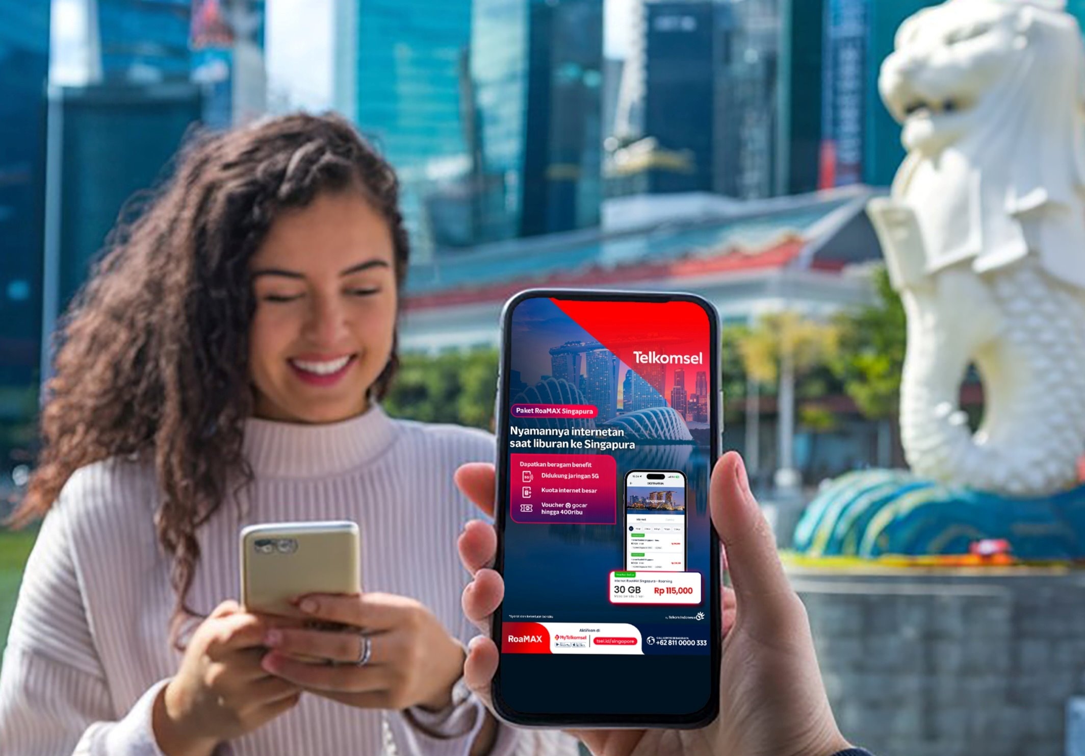 Telkomsel dan Gojek Hadirkan Paket RoaMAX dan Kupon Diskon GoCar di Singapura