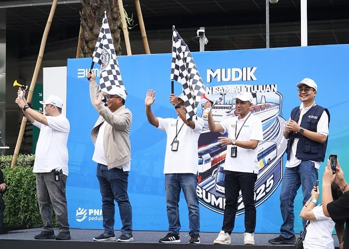 PNM Berangkatkan Ratusan Pemudik Lewat Program Mudik Bersama BUMN