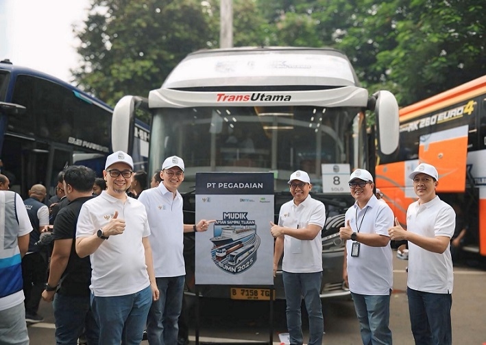 Wujud Nyata Pelayanan BUMN untuk Masyarakat, Pegadaian Berangkatkan Ribuan Pemudik