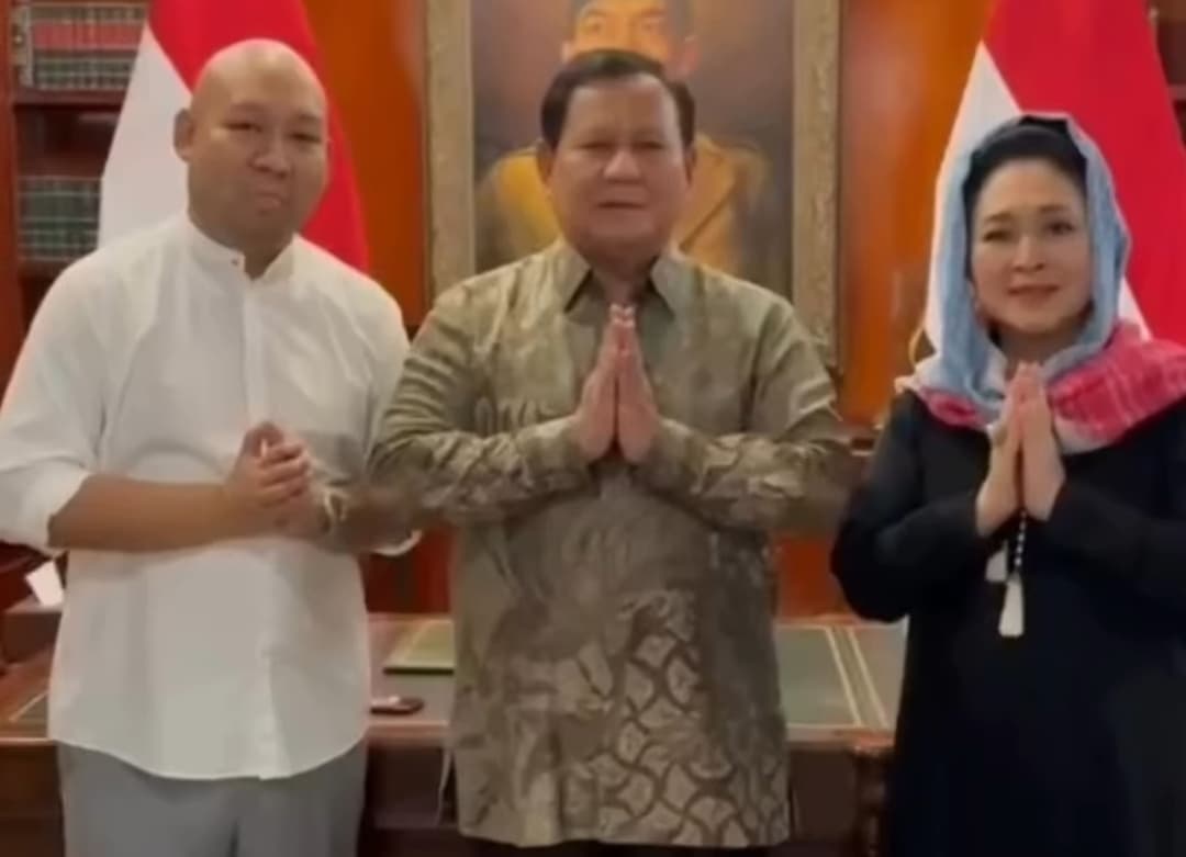 Prabowo Subianto Bersama Titiek Soeharto dan Didit Hediprasetyo Luncurkan Video Ucapan Idul Fitri 2025
