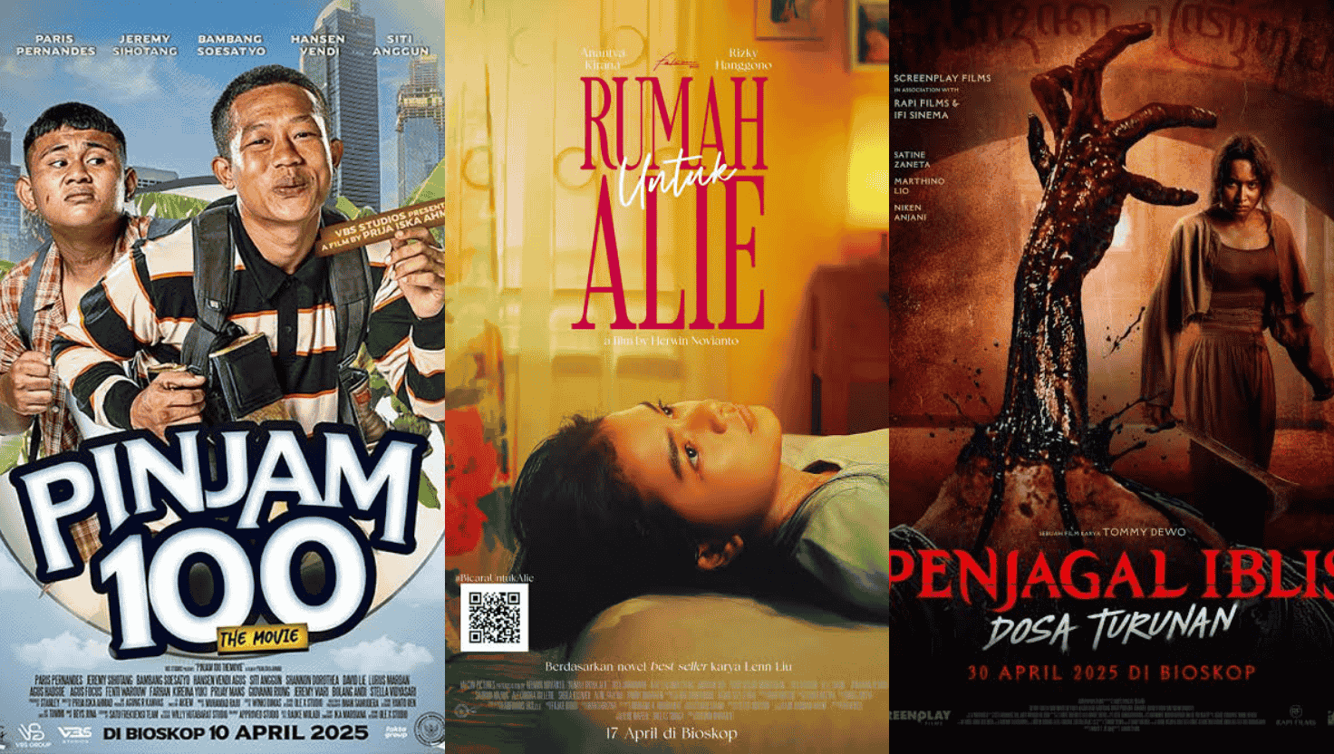 Jadwal 15 Film Bioskop Terbaru Tayang April 2025, Cek Sinopsis Lengkapnya Sekarang!